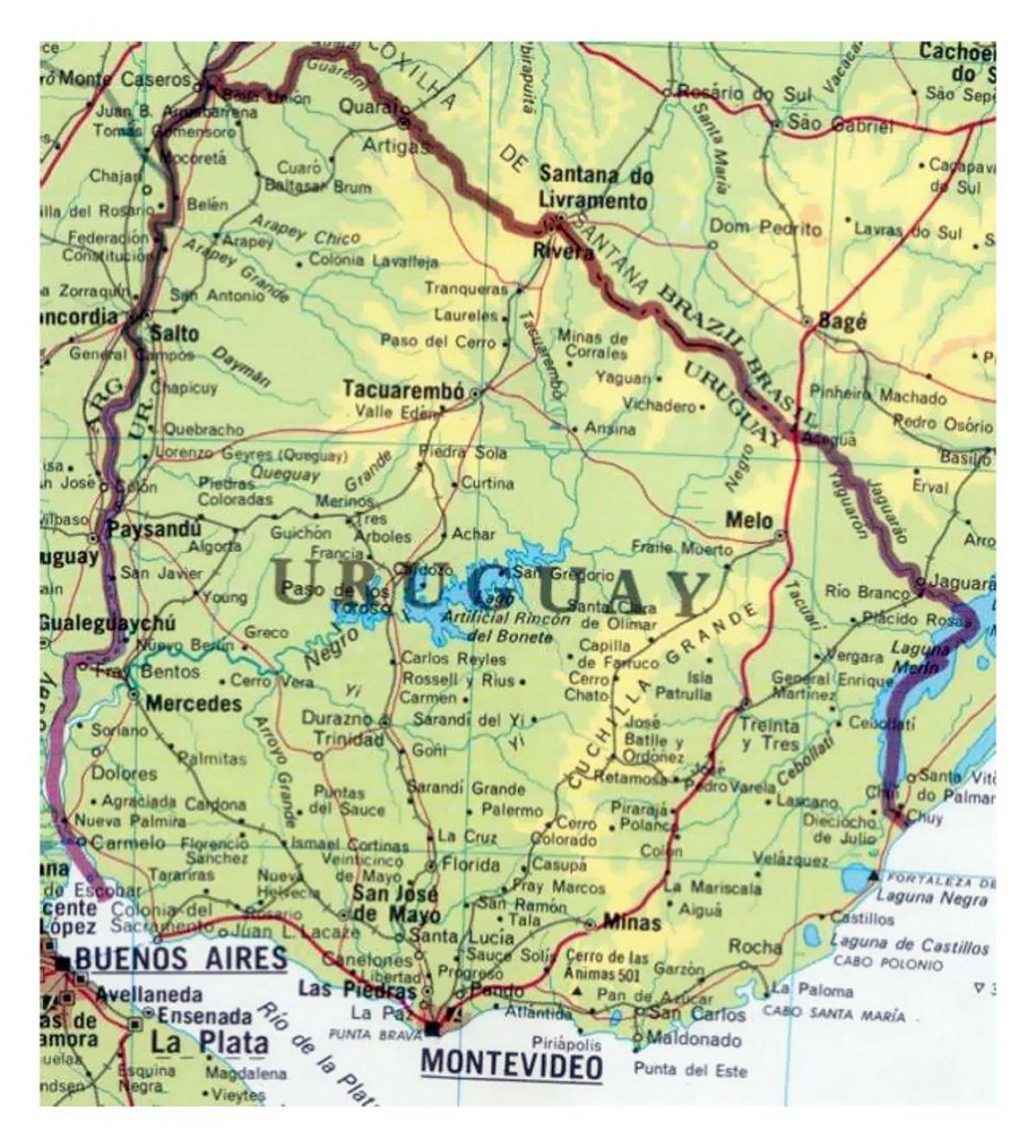 karta Urugvaj