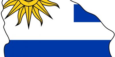 Karta zastava Urugvaj